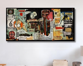 Graffiti art print Urban wall art Abstract canvas art, Street art canvas Graffiti canvas Abstract art Banksy Graffiti Art Handmade Christmas
