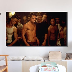 Fight Club Poster, Tyler Durden Poster, Fight Club Movie Canvas, Fight Club Printing, Fight Club Home Decor, Framed or Unframed Wall Art