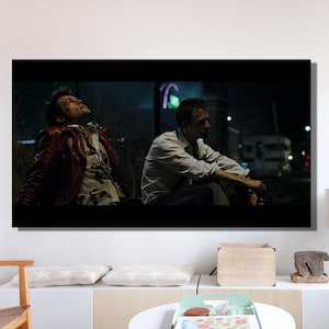 Fight Club Poster, Tyler Durden Poster, Fight Club Movie Canvas, Fight Club Home Decor, Fight Club Printing, Canvas or Poster Wall Art Gift