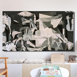Pablo Picasso Guernica Wall Decor, Guernica Wall Art, Guernica Wall Decor, Pablo Picasso Art, Large Wall Hanging Decor, Handmade Gift