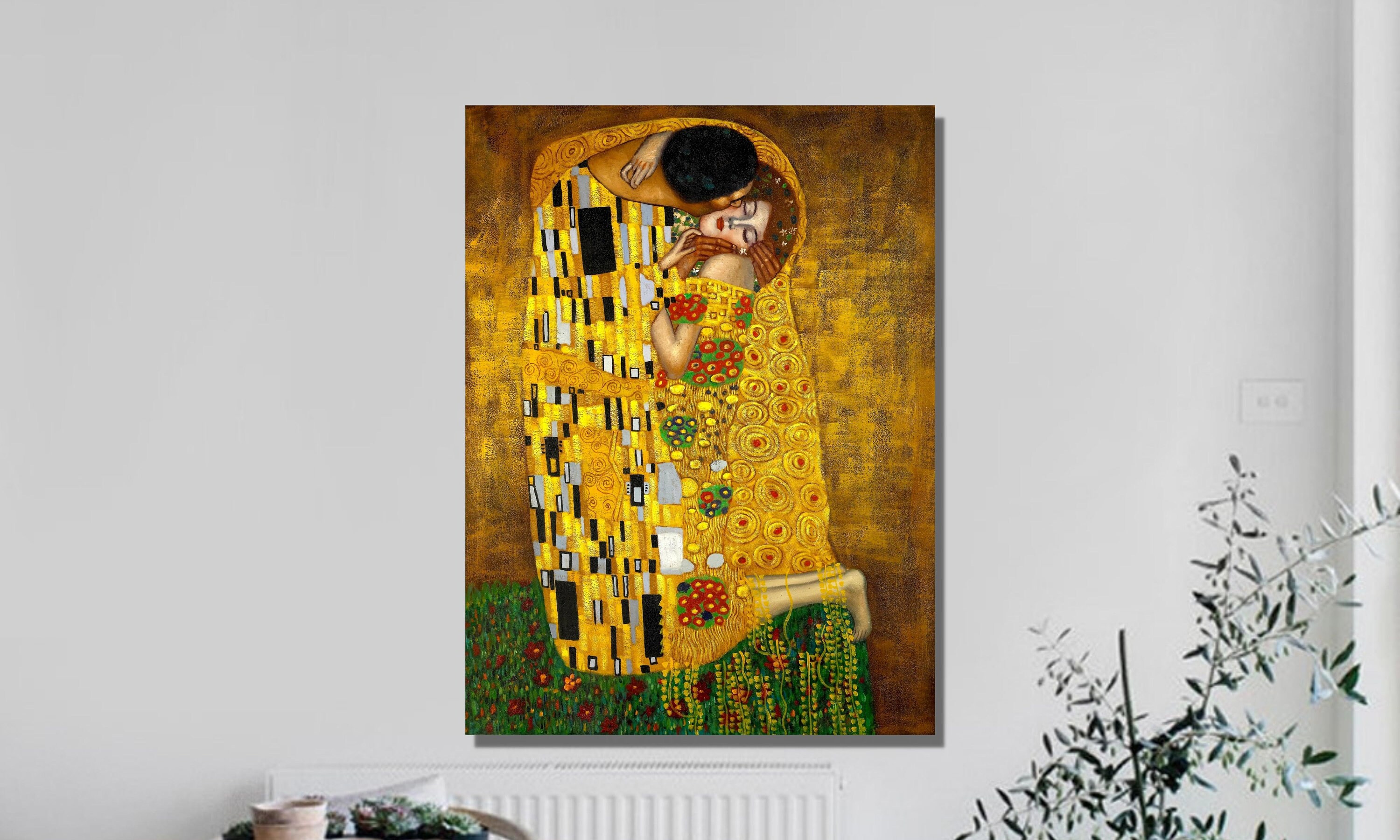 Gustav Klimt Art Print Poster, the Kiss - Klimt Prints Nursery Decor ...