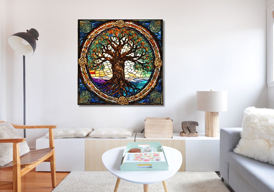 Angel Oak Tree Print Tree Artificial İntelligence Wall Art, Big Angel