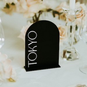 Table Numbers Wedding - Black Table Numbers - Wedding Table Signs - Custom Table Numbers - Wedding Table Decor