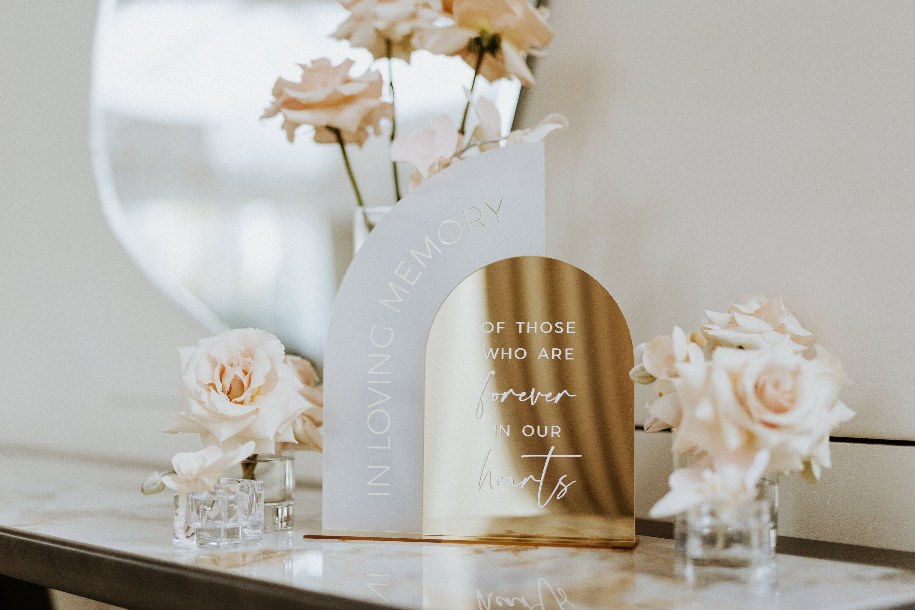 In Loving Memory Sign - Wedding Memorial Sign - Wedding Table Signs - Memorial Table Sign - Acrylic Wedding Signs