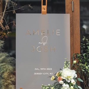 Wedding Welcome Sign - Acrylic Welcome Sign - 3D Wedding Sign - Wedding Signage - Reception Decor - Personalized Welcome Sign