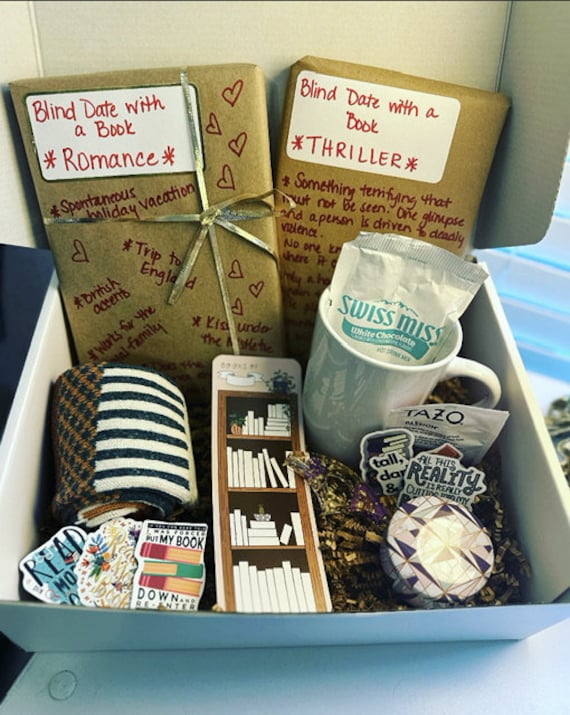 Blind Date With a Book Gift Box With Coffee Mug - Etsy