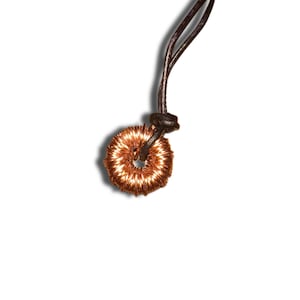Copper Tensor Ring Necklace: EMF Harmonizing Energy Tool