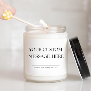 Candela con messaggio personalizzato, candela personalizzata, candela con detti, regalo per lei, regalo per la migliore amica, candele divertenti, citazione personalizzata, etichetta privata