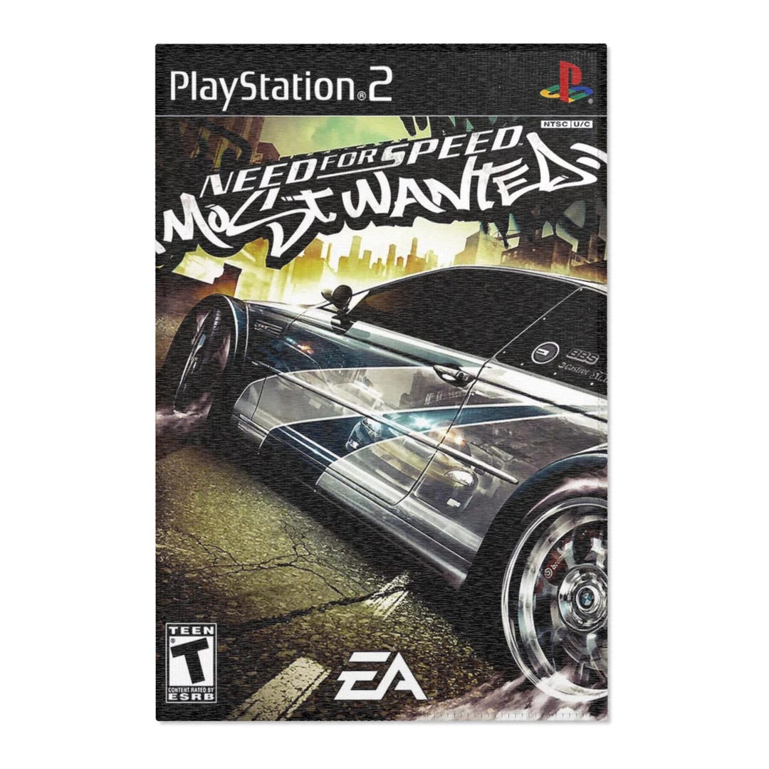 Need for Speed Most Wanted Video Game Rug, Retro Gaming Rug, Aesthetic ...