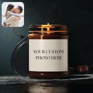 Custom Photo Candle, Personalized Candle, Picture Candle, Private Label, Custom Logo, Gift for Her, Best Friend Gift, Funny Candles