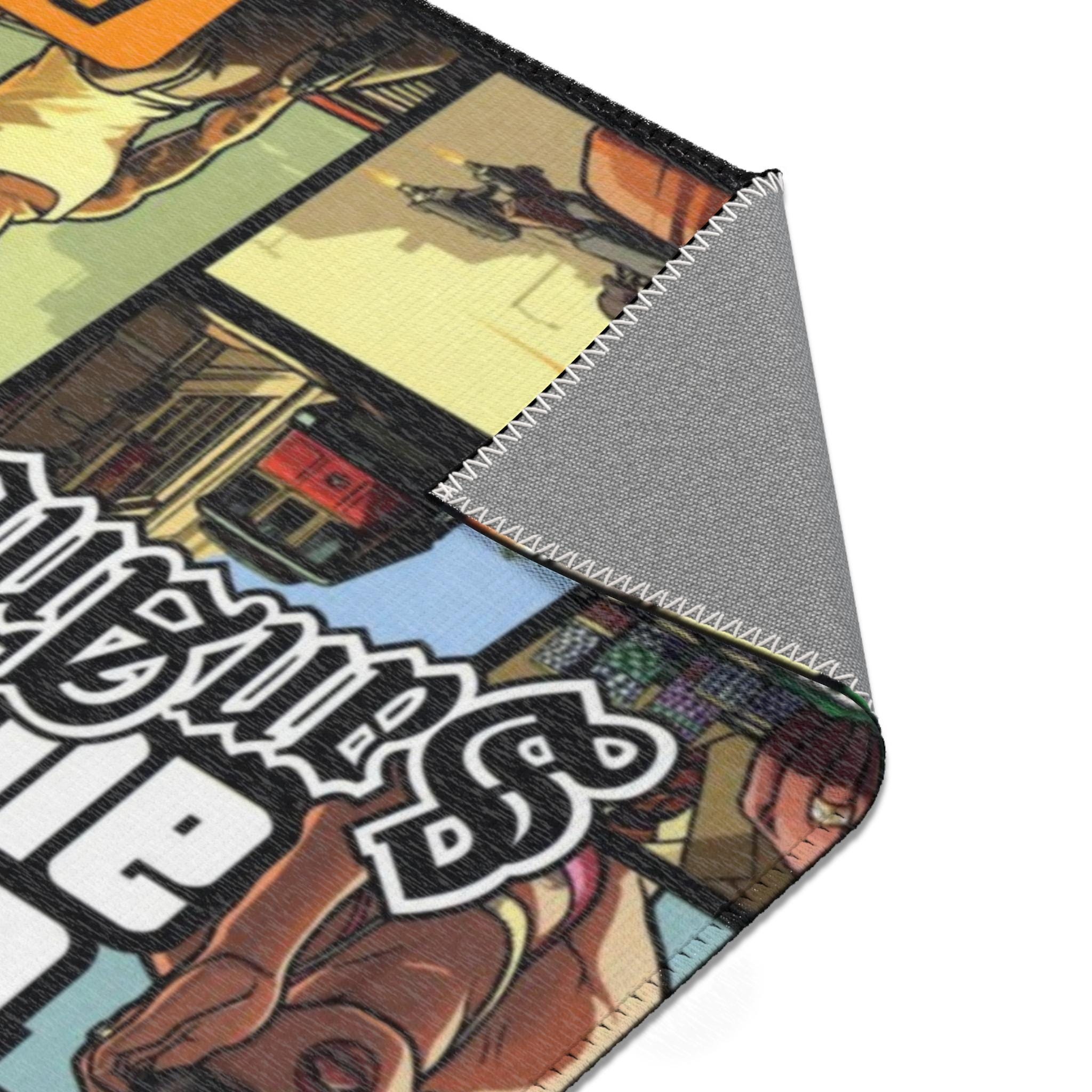 GTA San Andreas Video Game Rug, Retro Gaming Rug, Aesthetic Rug, Gamer ...