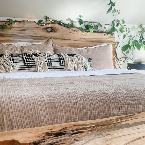 Gorgeous Ambrosia Maple Wood Headboard King Headboard Queen Headboard