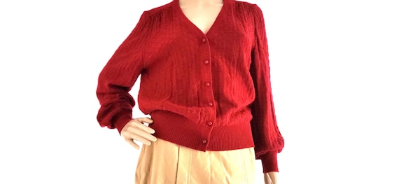 Lucia West Germany 40s Vintage Dralon Strickjacke