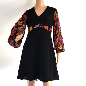 Vintage 60s 70s Boho Dress 70s Dress Canda