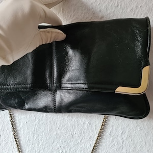 Original 70s clutch leather vintage 70s shoulder bag