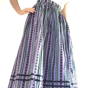 Alpine costumes 80s traditional skirt cotton M