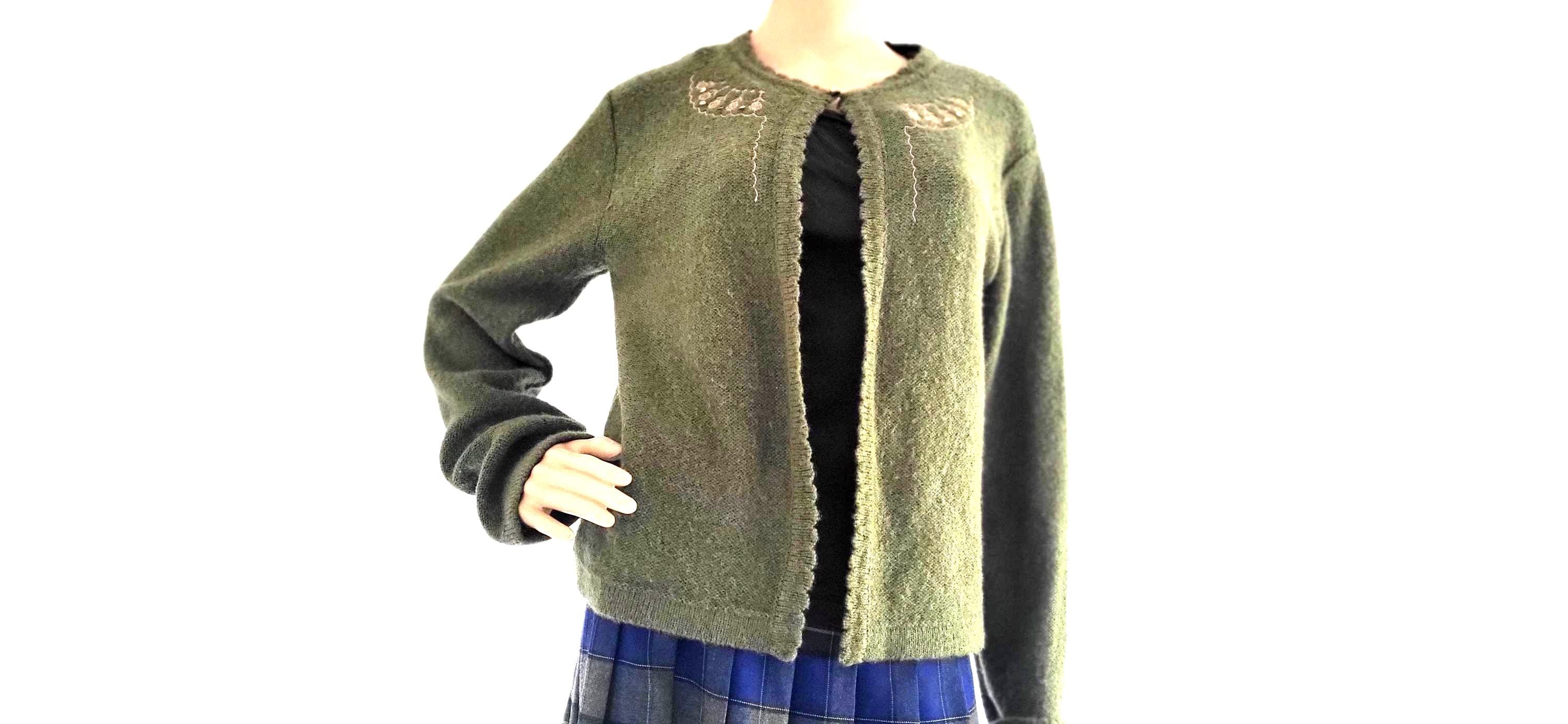 Vintage 70s Does 40s Mohair Cardigan 70s Cardigan Wool - Etsy