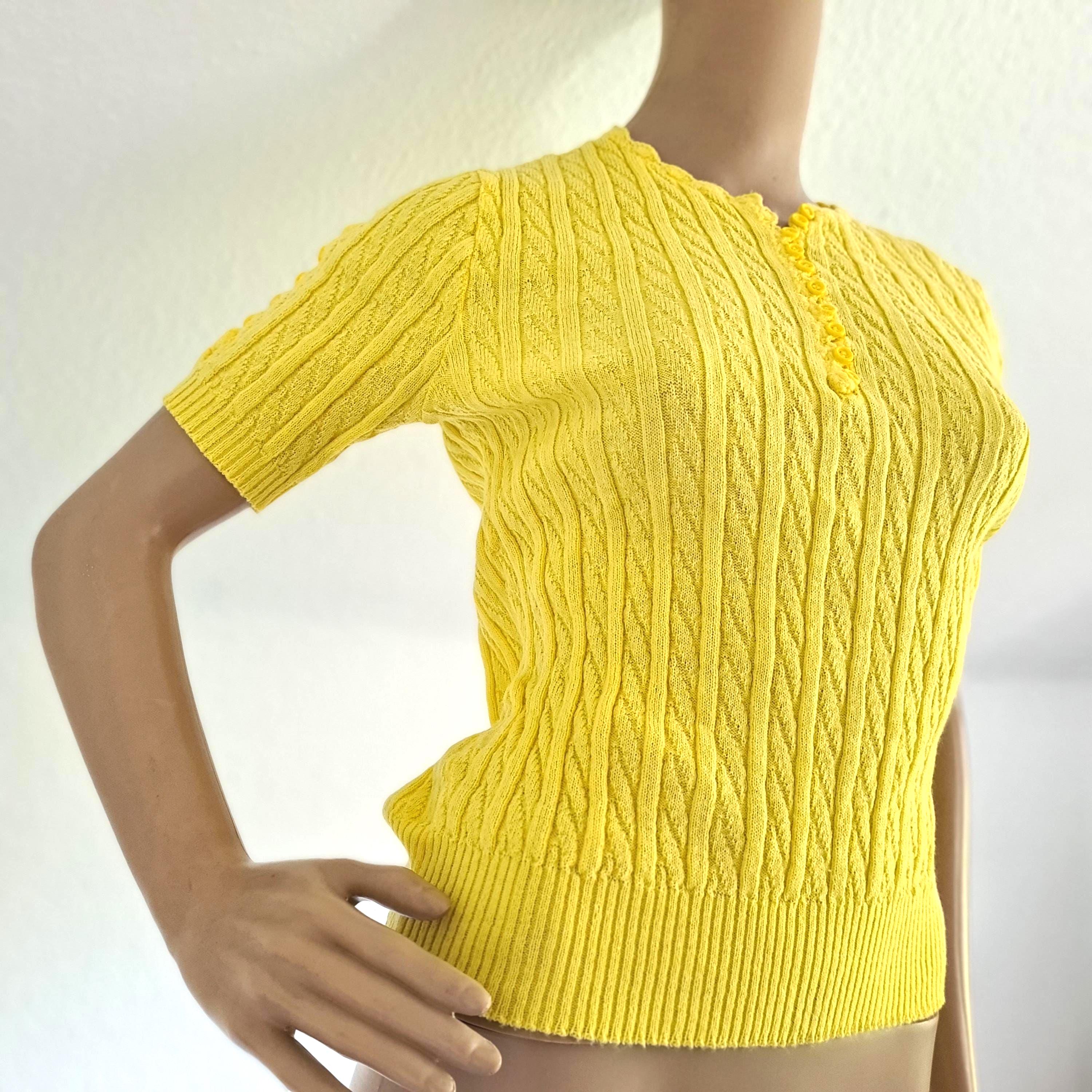Original 40s 50s Vintage Sweater Knit Shirt - Etsy