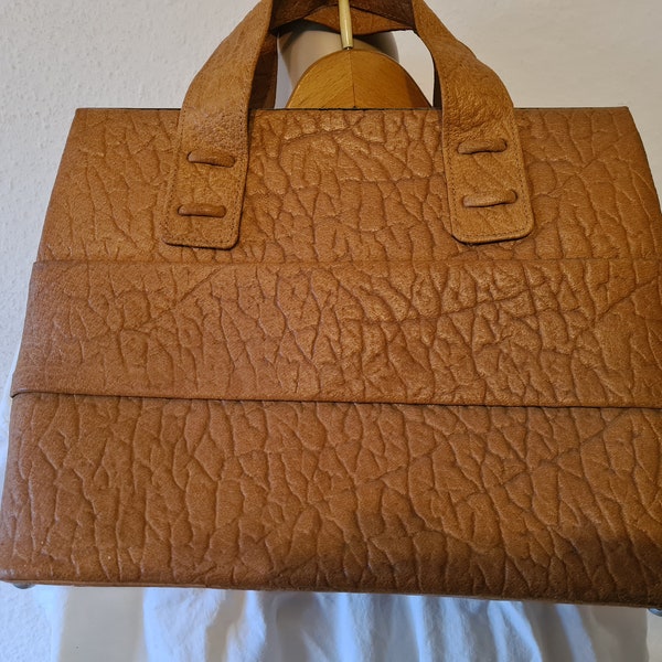 Antike 1930er  Jahre Leder Vintage Tasche