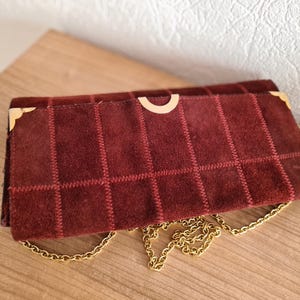 Bolso de hombro de cuero estilo clutch vintage de los años 70 Bolso de los años 70