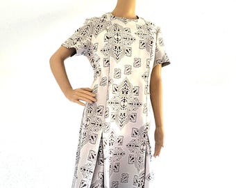 Sukienka Trevira Vintage z lat 60. M/L, oryginalna, z lat 60.