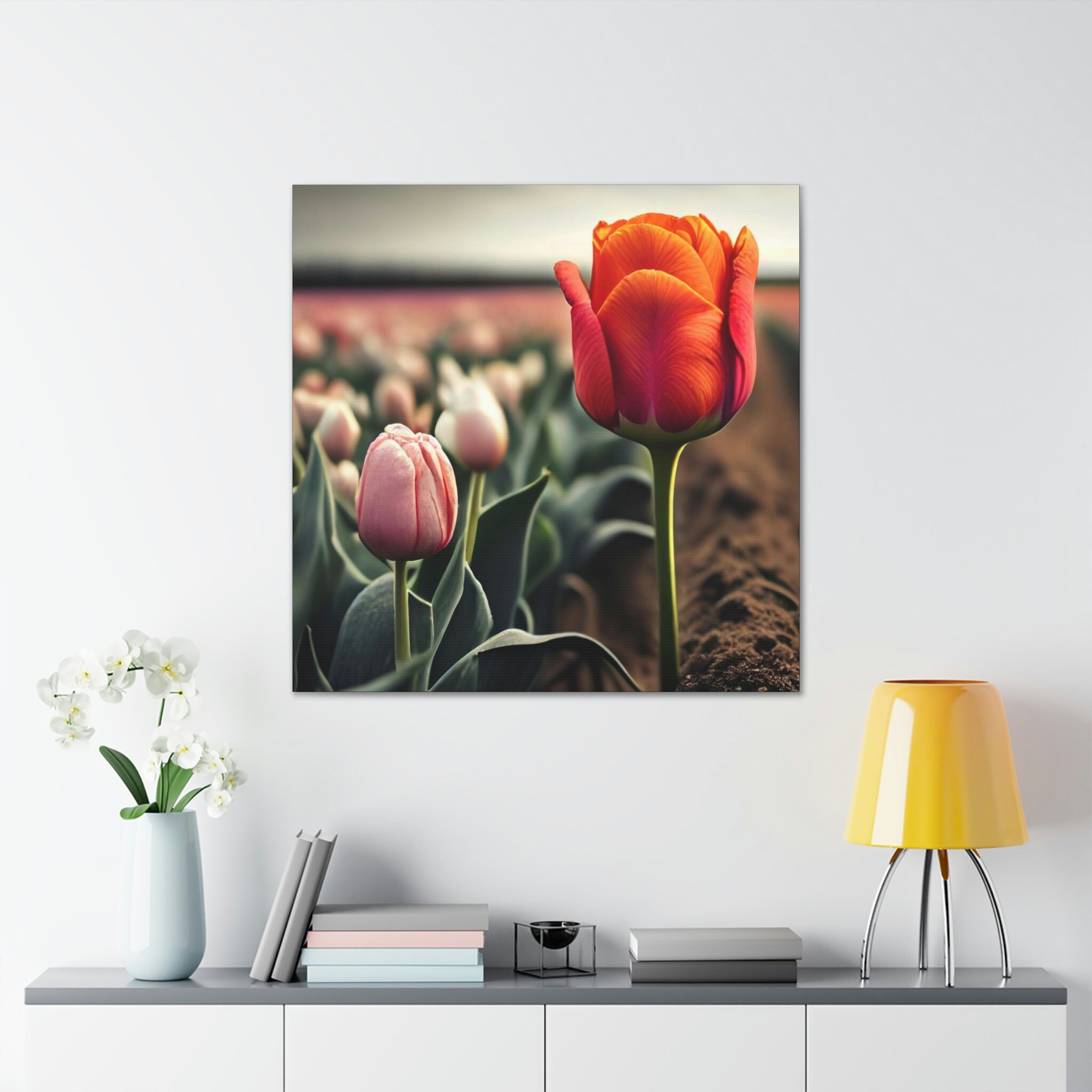 Tulips Canvas Print Etsy