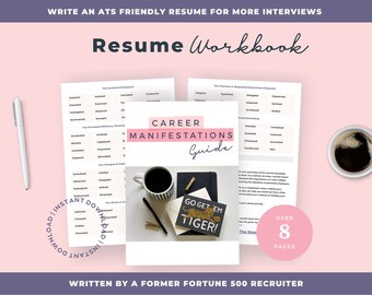 Resume Guide, ATS Resume Workbook, Professional Resume Writer, ATS Resume, Recruiter Resume, Google Docs, Resume Checklist