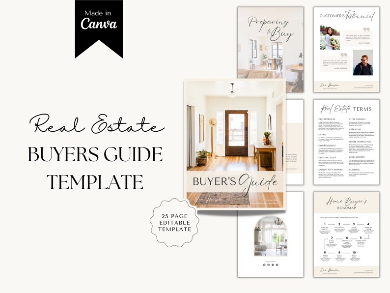 Real Estate Buyers Guide Template for Realtors Buyers Guide Etsy