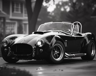 Shelby Cobra Roadster Art: Vintage Car Photography (Digital Download)