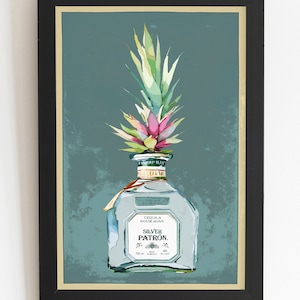 Cocktail Poster Aperol Gift for Her Gift Idea for Him Kitchen Decor Aperol Party Poster Wall Decor Kitchen Decor Poster Wall Art Bar Decor Tequila