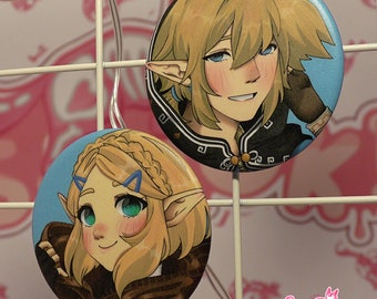 Zelda & Link-badge