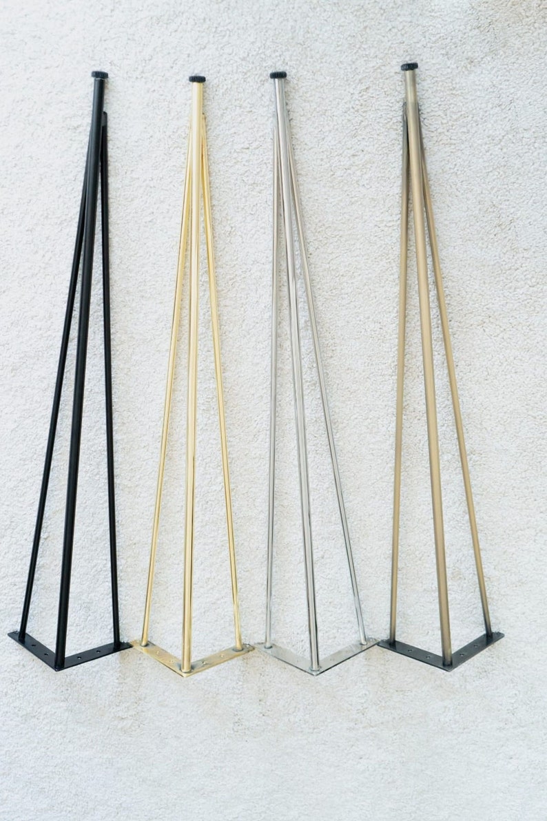 Hairpin Legs Set Of 4, Modern Coffee Table Legs, Adjustable Table Legs image 3