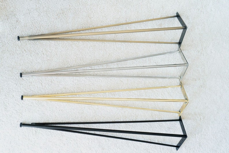 Hairpin Legs Set Of 4, Modern Coffee Table Legs, Adjustable Table Legs image 1