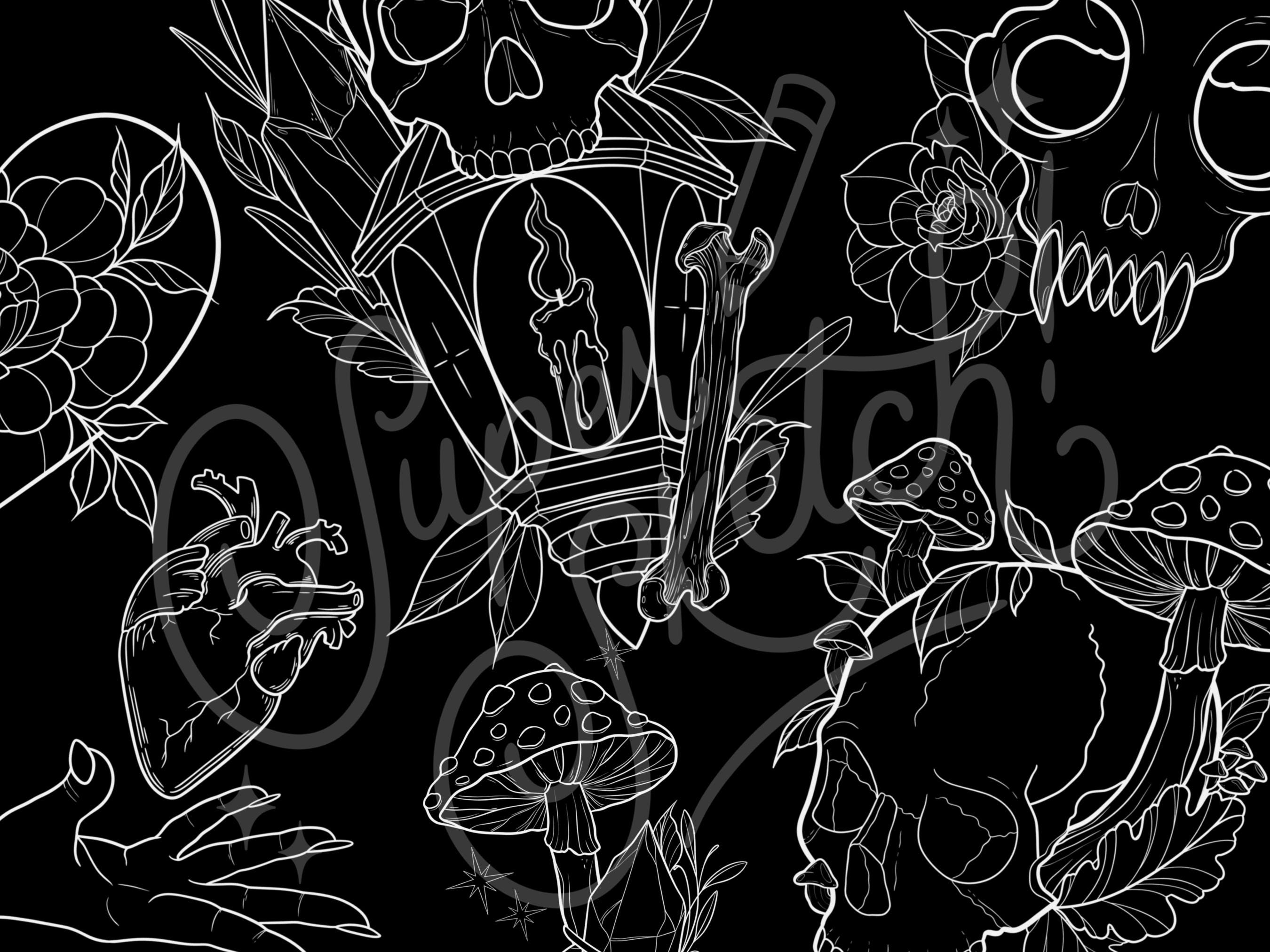 27 Tattoo Designs Procreate Brush Stamps Procreate Brushes Neo ...