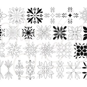 100 Decorative PNG Files Part 2 | Ornamental Stamps | Mandala Png ...