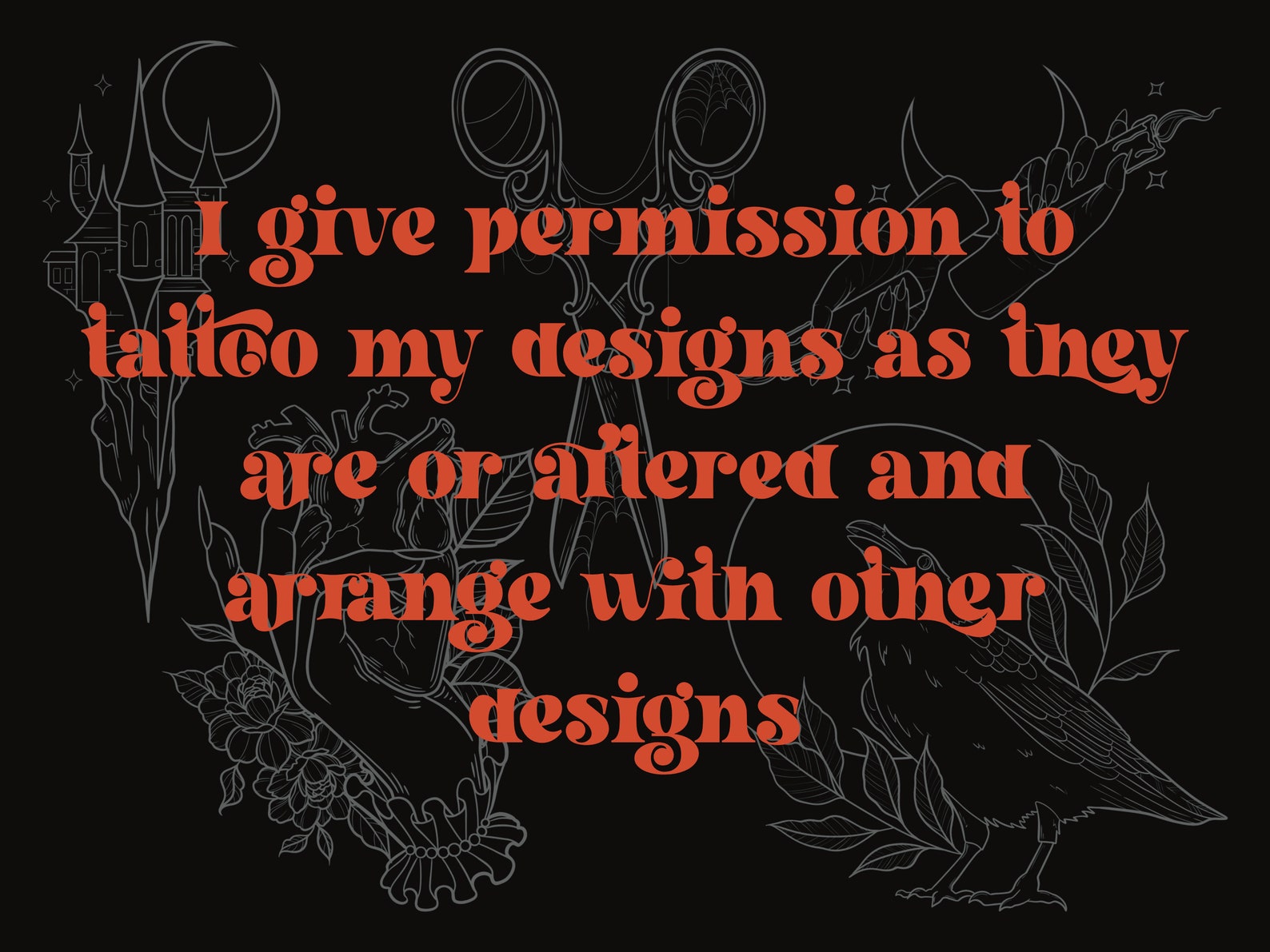 75 Gothic Tattoo Designs Procreate Stamps | Witchy Tattoo Designs ...