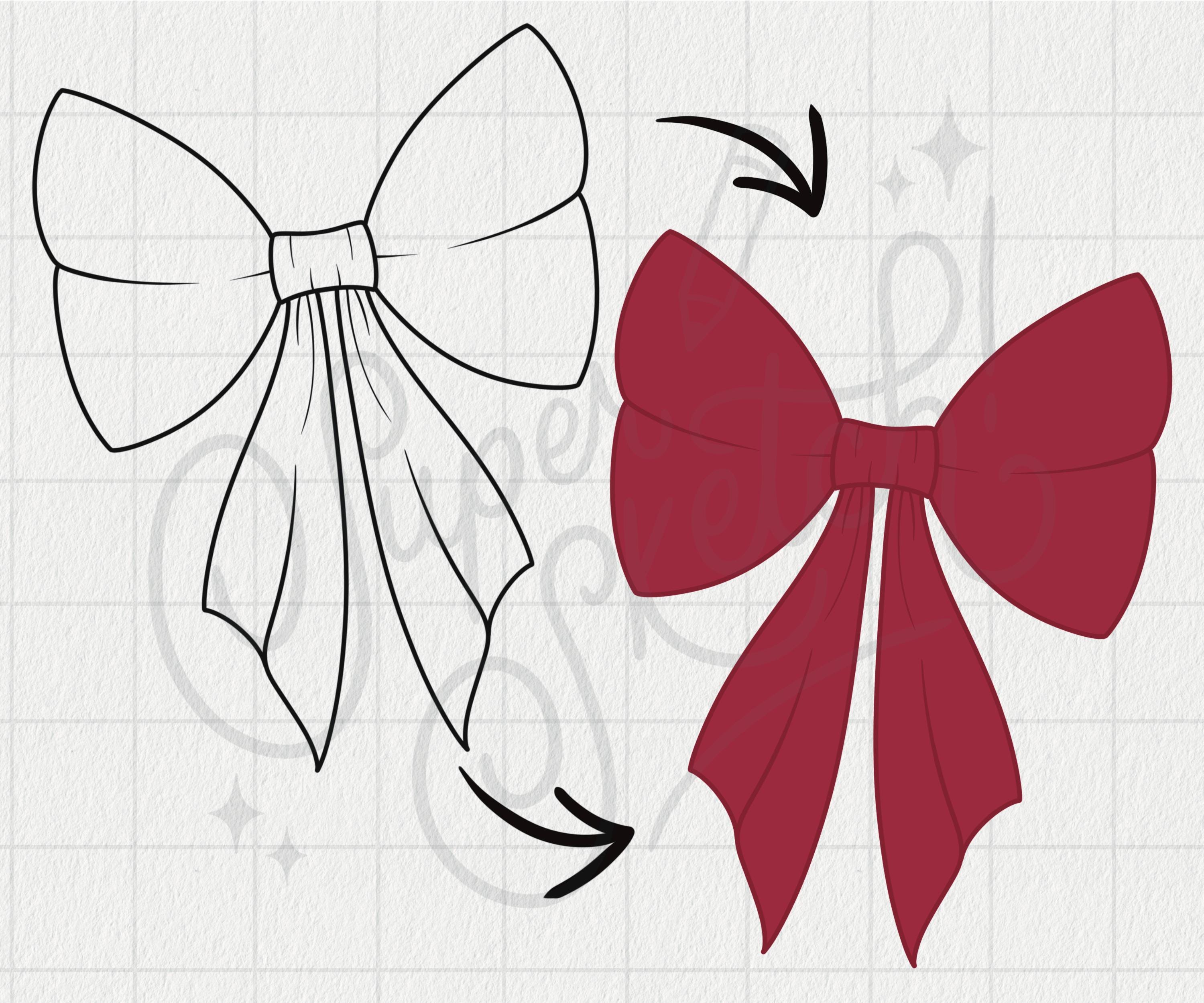 125 Bows and Ribbons PNG Files | Dainty Ribbon Tattoos | Cute ...