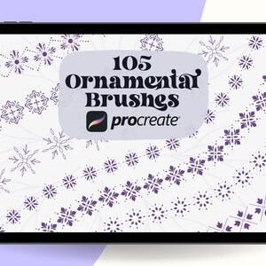 105 Ornamental Tattoo Brushes Procreate | Ornamental Stamps | Mandala ...