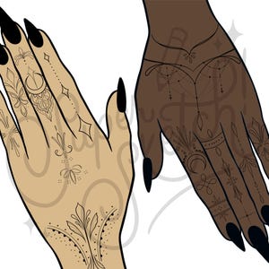 200 Ornamental Procreate Stamps | Flash Tattoo Design Stencils | Dot ...