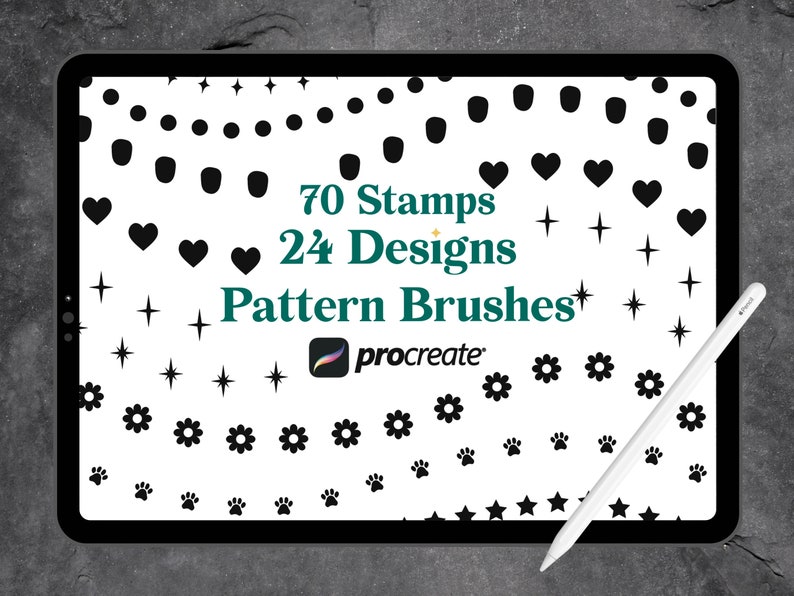 Procreate Pattern Brush Set | Decorative Brush Set | Ornamental Brush ...