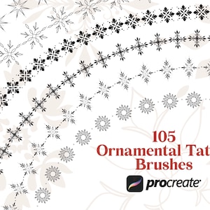 800+ Procreate Tattoo Stamps | Ornamental Tattoo Brushes | Decorative ...
