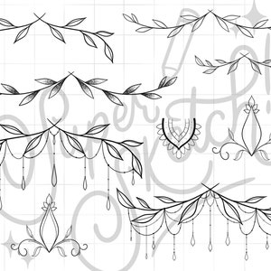 50 Decorative Tattoo Design Procreate Brush Stamps | Ornamental Tattoos ...