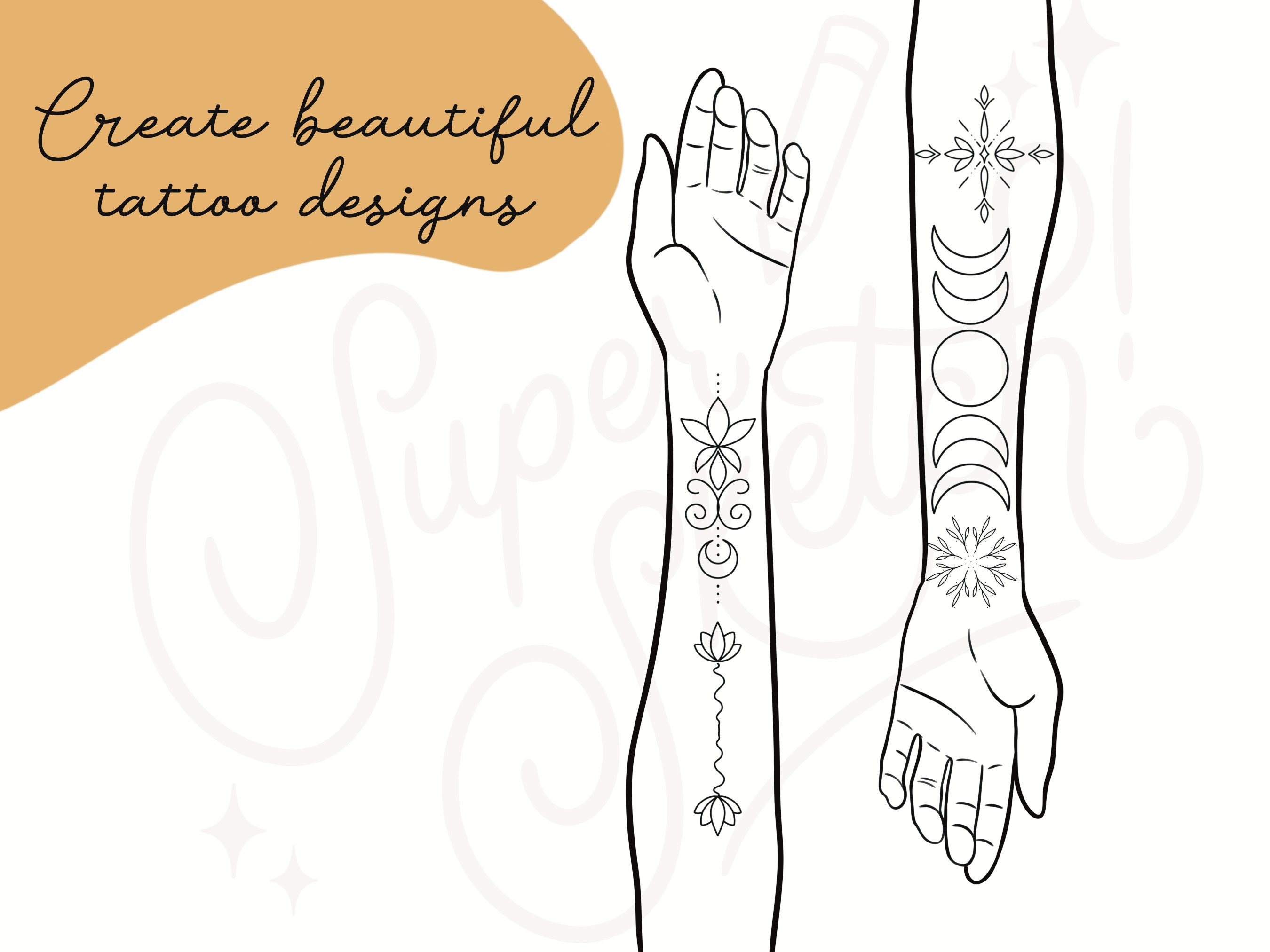 100+ Decorative Procreate Brushes | Ornamental Stamps | Mandala ...