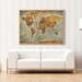 PRINTABLE Vintage World Map, World Map Poster, World Map Art, Old World ...