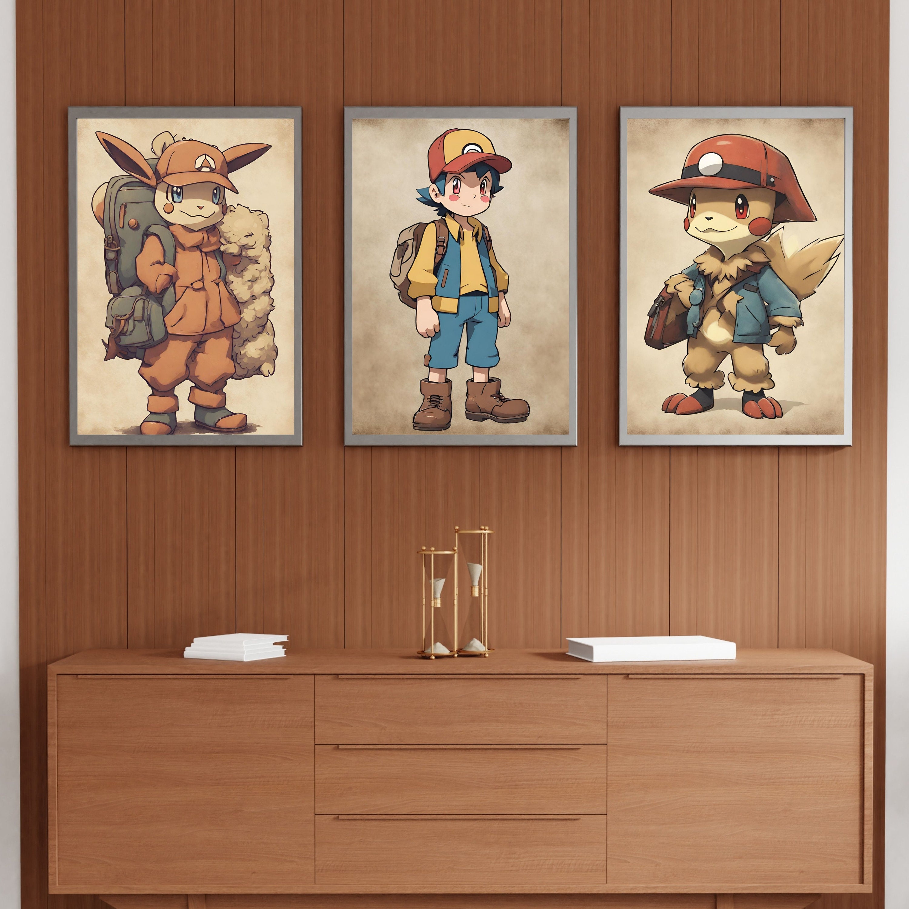 Pokemon Characters Printable Aall Art, Pokemon Poster, Pokemon Art ...