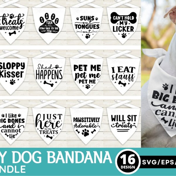 Dog Bandana svg, Dog svg Bundle, Dog Lover svg, Dog Quote svg, Dog Bundle svg, Funny Dog svg, Dog Shirt svg, Animal Lover svg