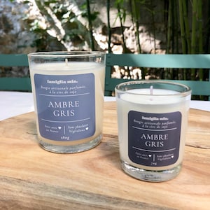 Ambergris - Handmade scented candle, made from 100% natural soy wax