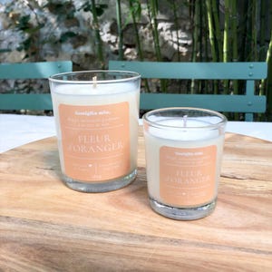 Orange Blossom - Handmade scented candle, made from 100% natural soy wax