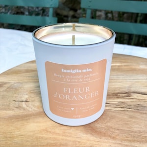 Orange Blossom • Large format (230 g of wax) - Handmade scented candle, made from 100% natural soy wax