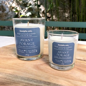 Before the Storm (Orange, Water Flower & Patchouli) - Handmade scented candle, made from 100% natural soy wax